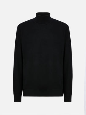 Black merinocash turtleneck Bond