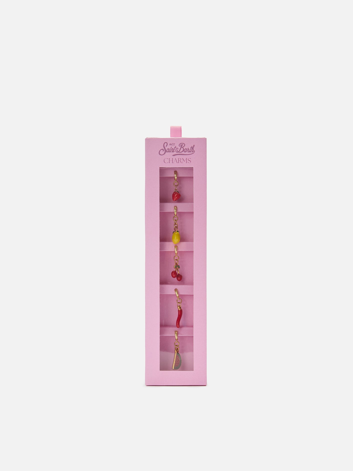 Set di charms per bikini con pendenti a forma di frutta