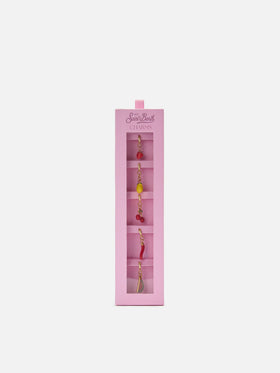 Set di charms per bikini con pendenti a forma di frutta