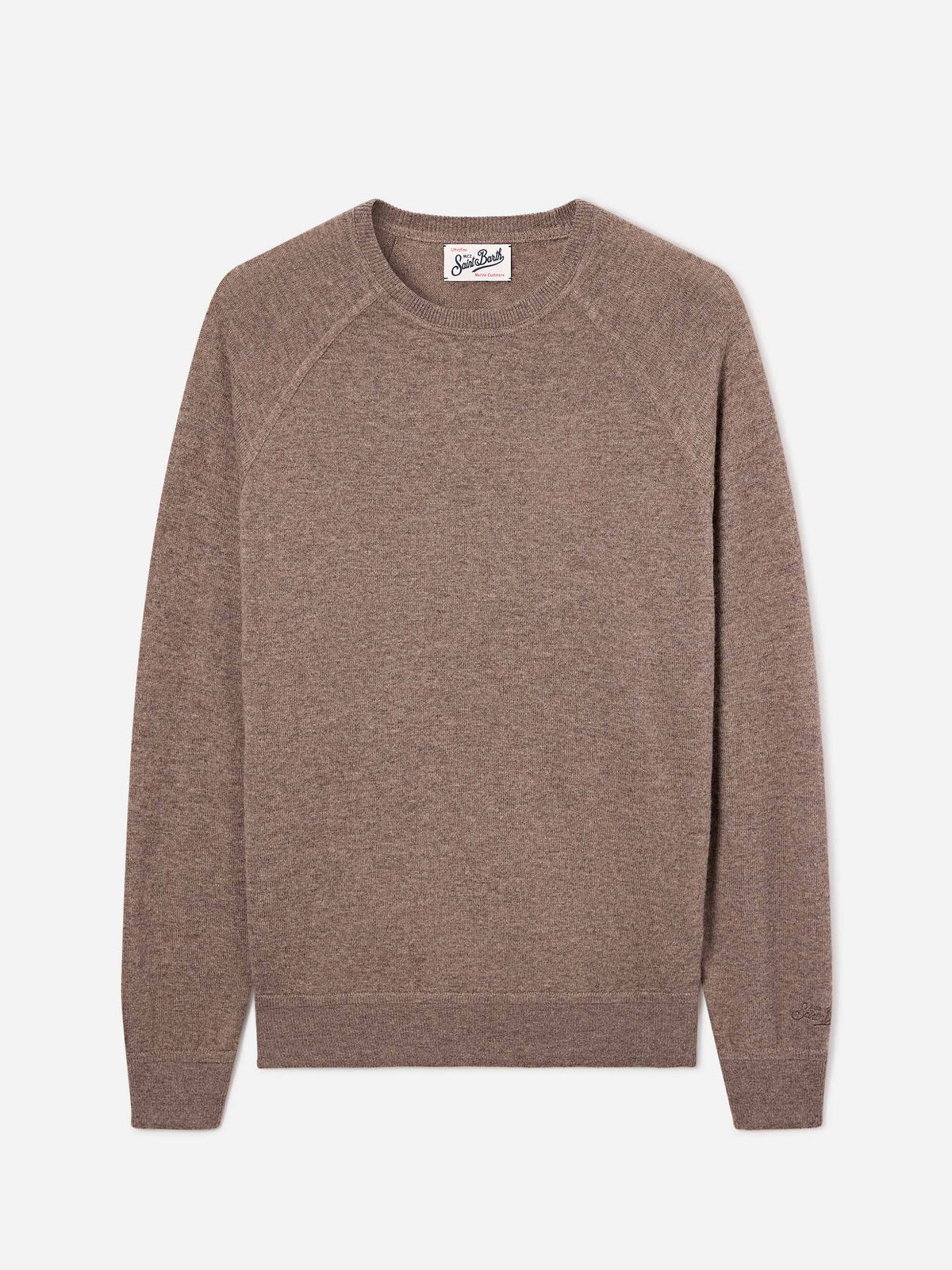 Beige Bricklane merino wool and cashmere blend crewneck