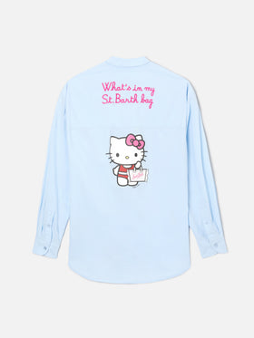 Camisa Brigitte azul claro con estampado Hello Kitty | Edición Especial 