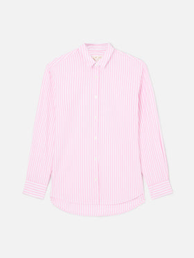 Chemise rayée rose Brigitte avec imprimé Snoopy | Special Edition 