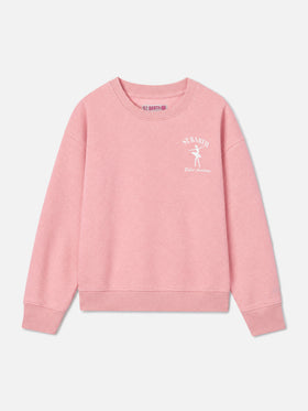 Mädchen-Sweatshirt mit Rundhalsausschnitt Briony mit St. Barth ballet academy-Print 