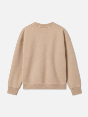 Sweatshirt ras-du-cou Briony avec imprimé chiots et broderie 