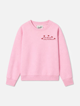 Sudadera Briony de cuello redondo con aplicación de strass Bella e Monella 