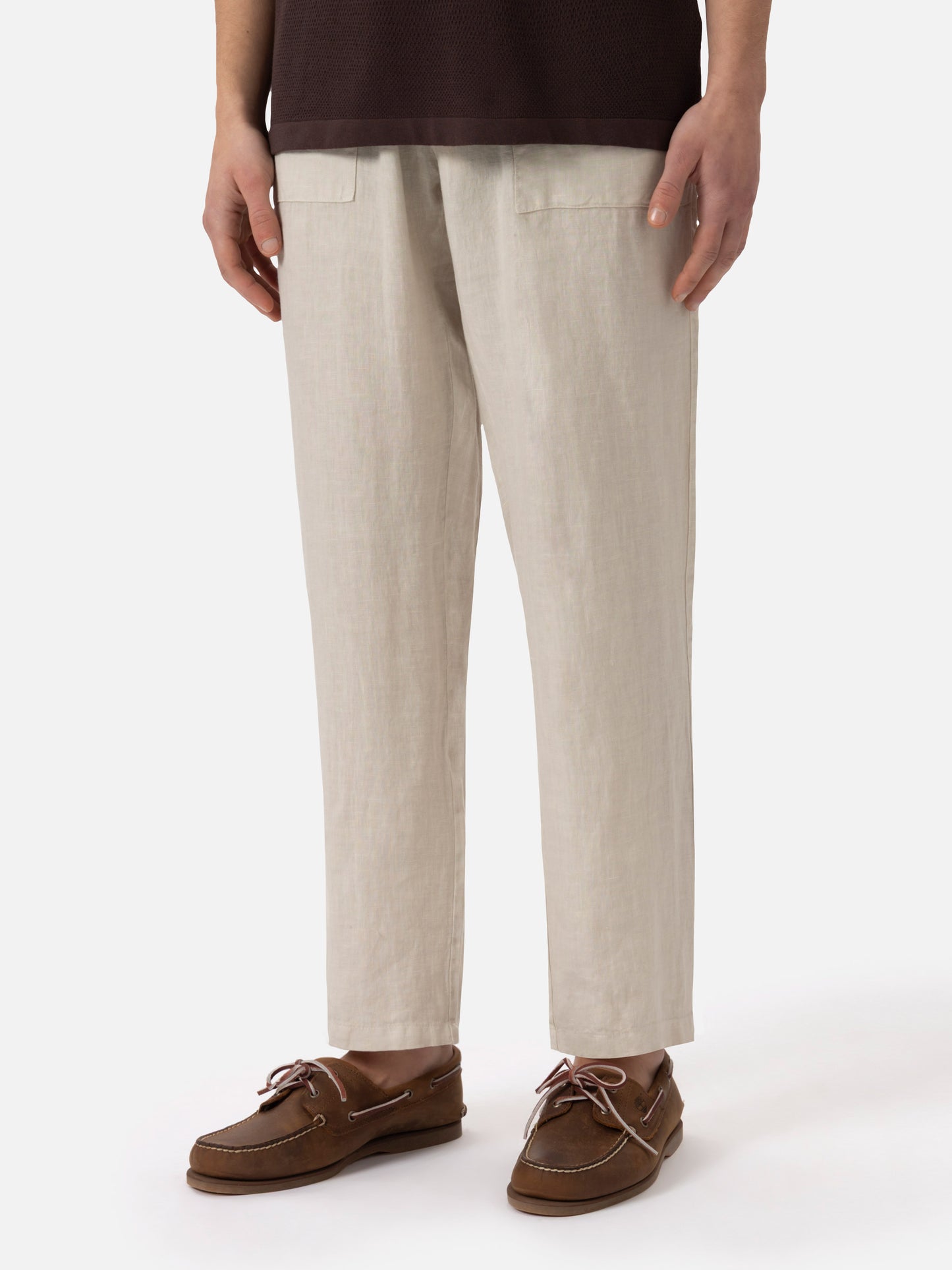 Off-white linen pants Calais with drawstring - MC2 Saint Barth