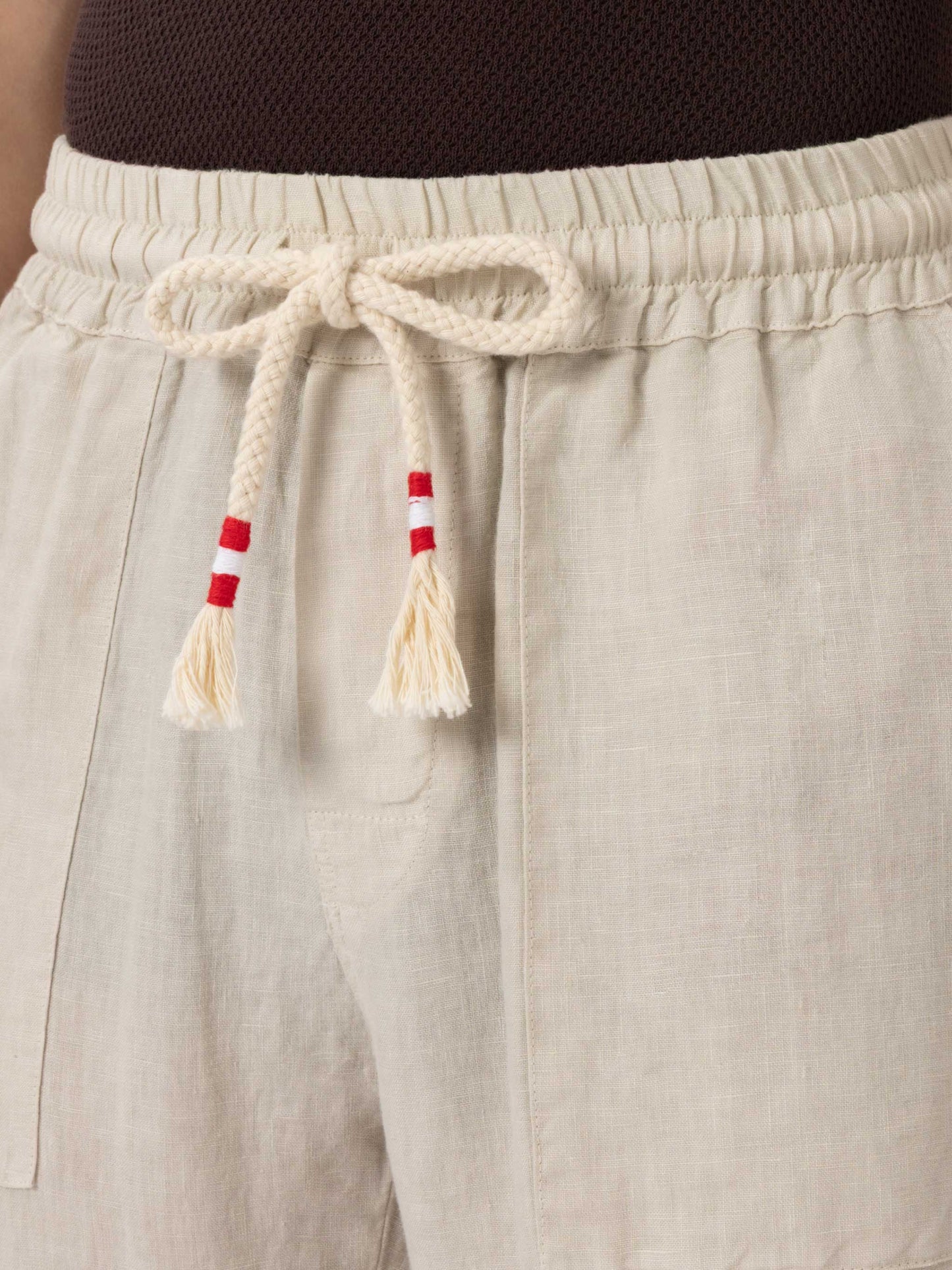Off-white linen pants Calais with drawstring - MC2 Saint Barth