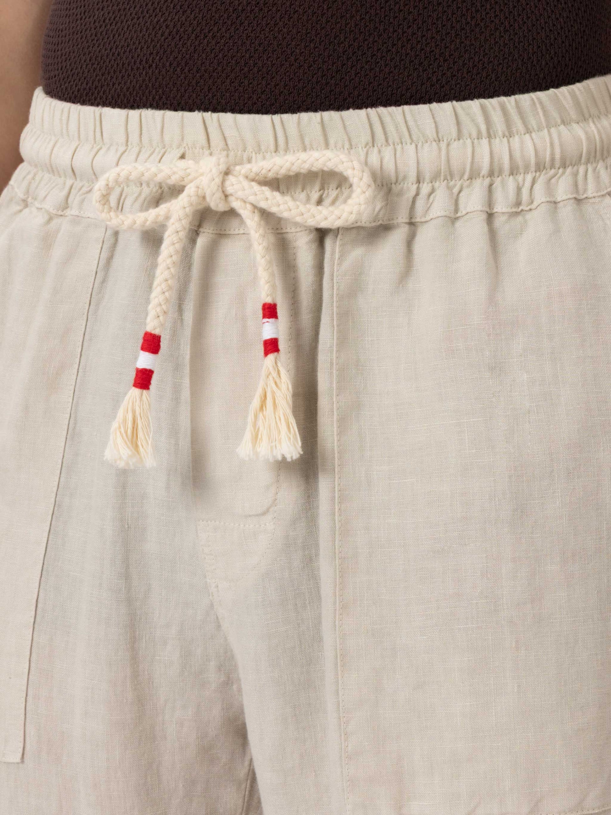 Off-white linen pants Calais with drawstring - MC2 Saint Barth