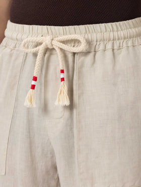 Off-white linen pants Calais with drawstring - MC2 Saint Barth