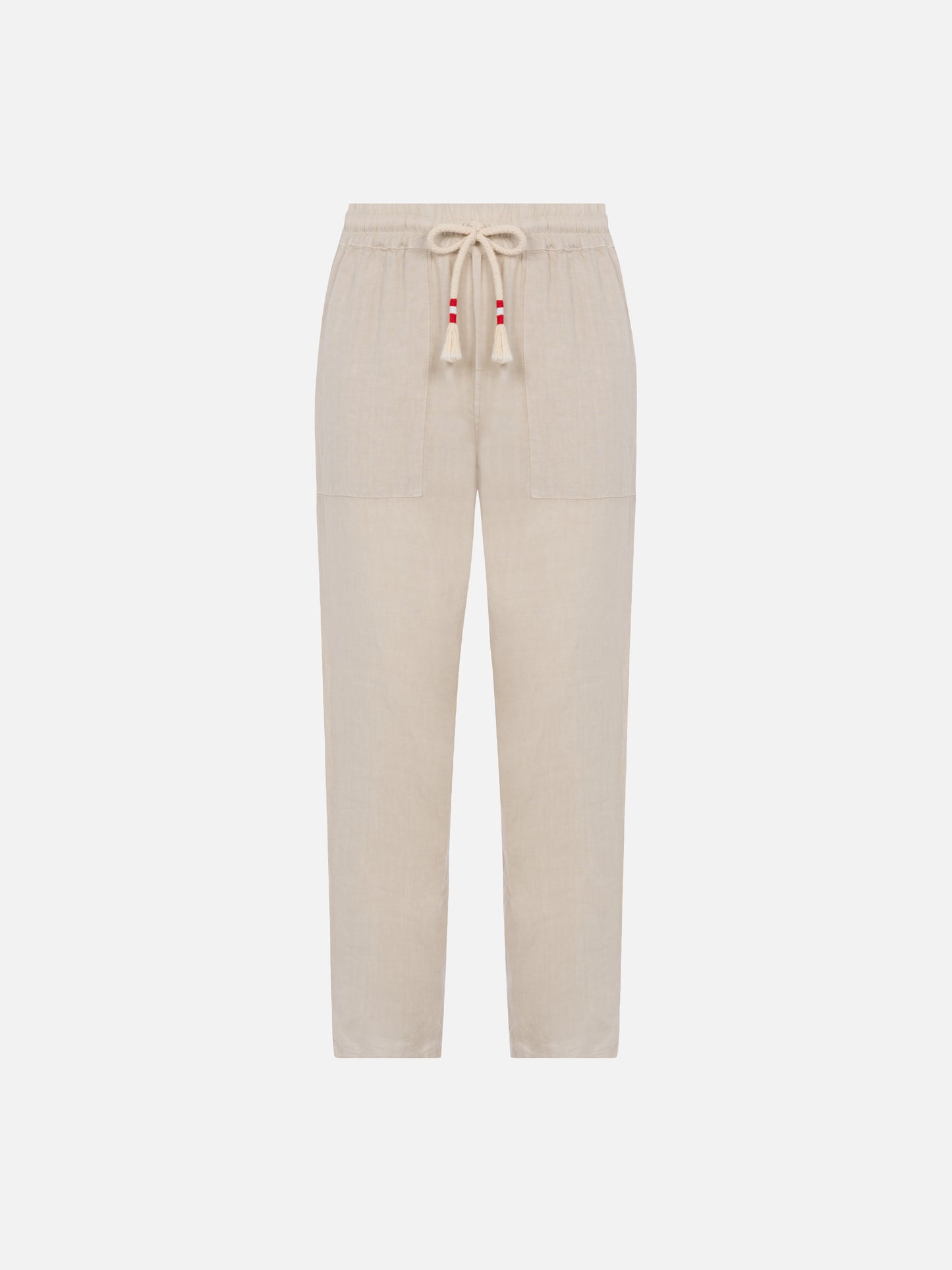 Off-white linen pants Calais with drawstring - MC2 Saint Barth