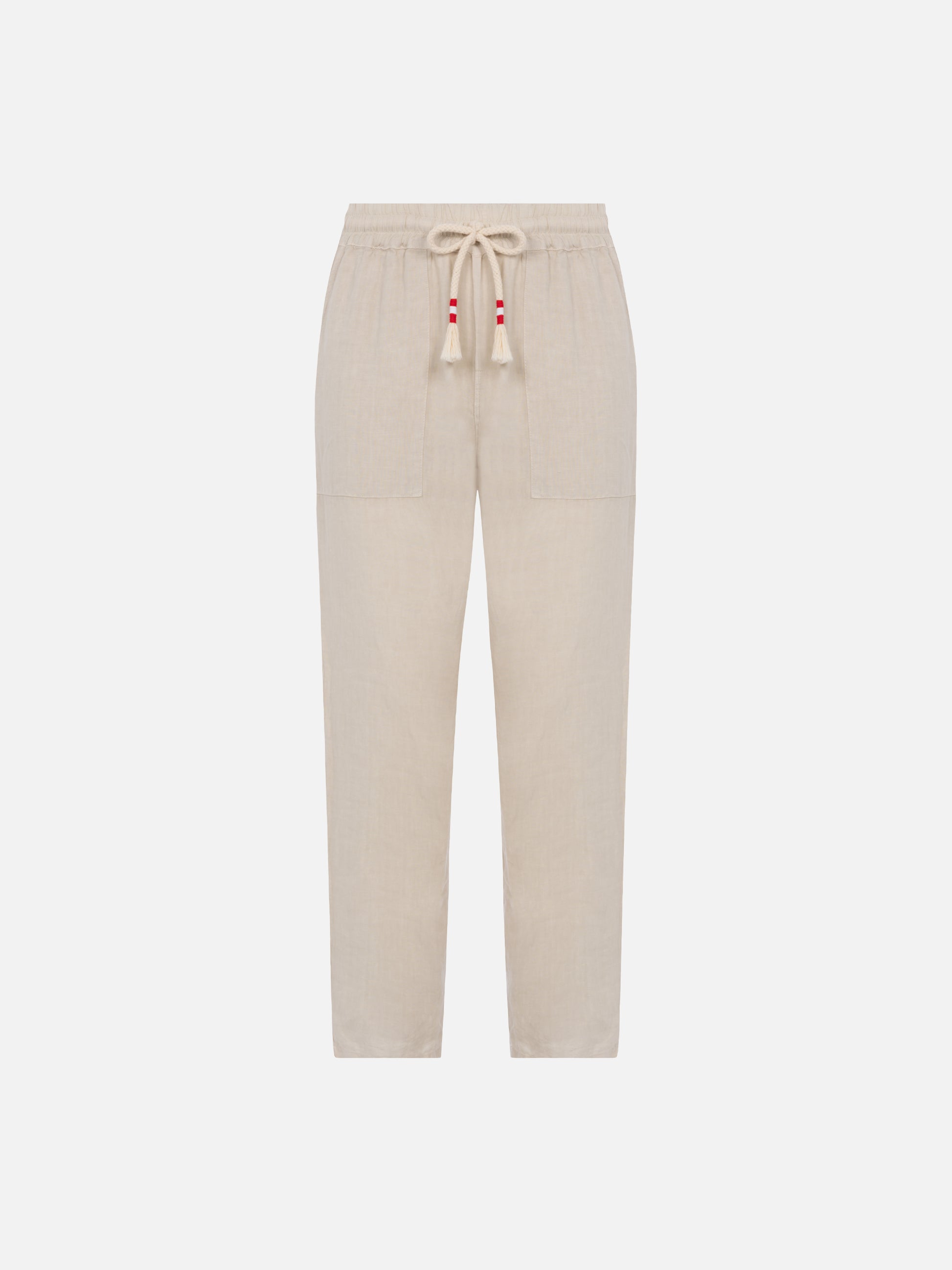 Off-white linen pants Calais with drawstring - MC2 Saint Barth