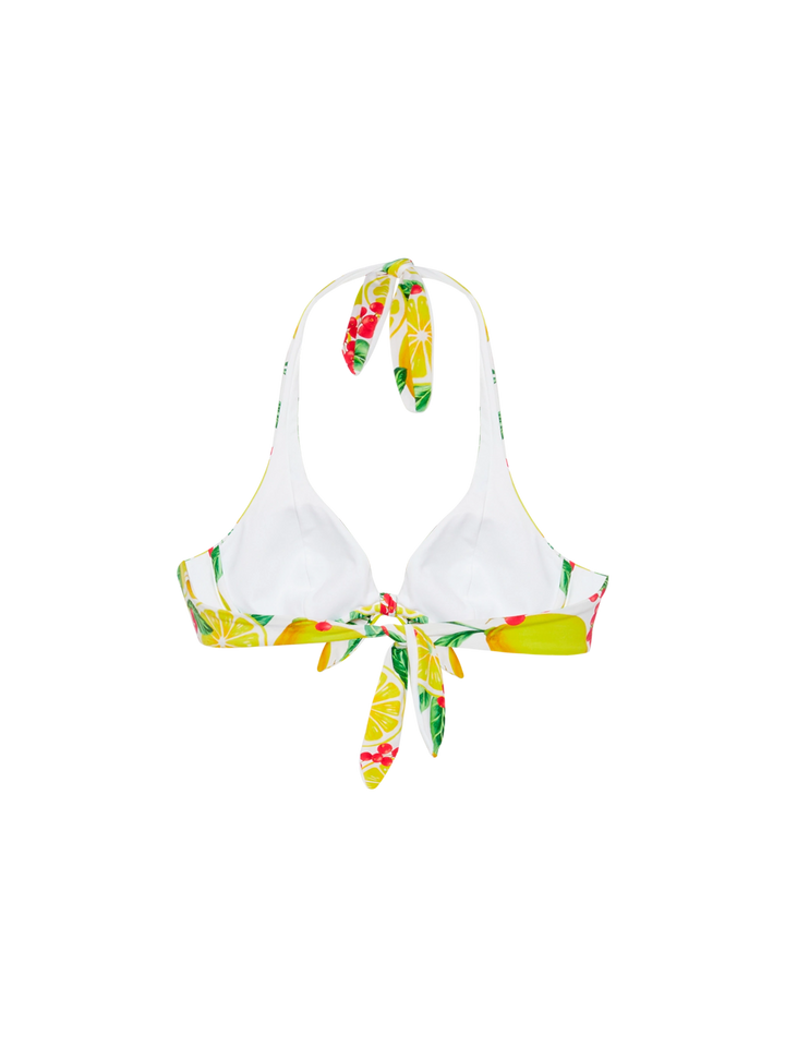 Triangle top Camille with lemon print - MC2 Saint Barth