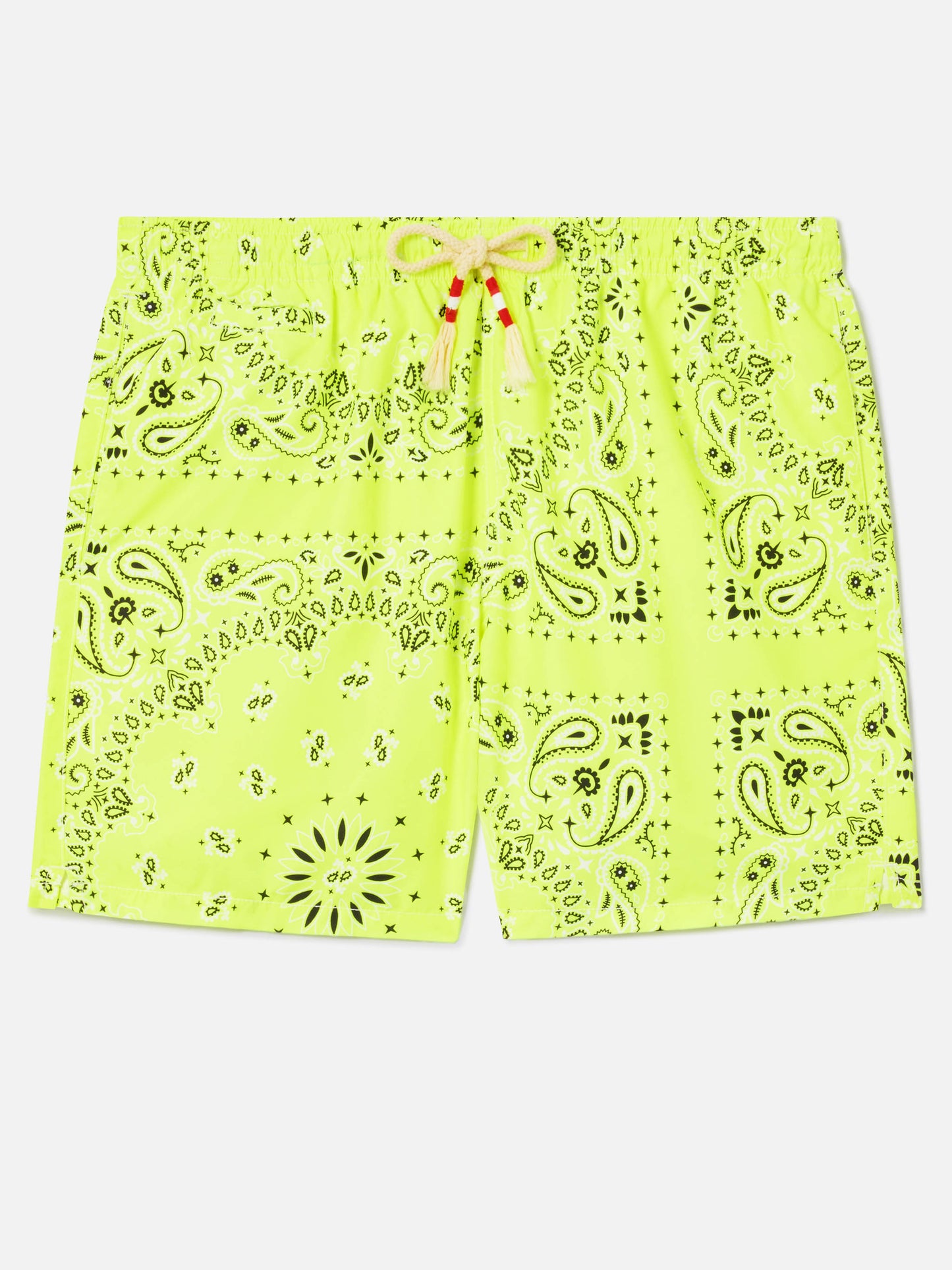 Fluo yellow bandana Caprese swim shorts