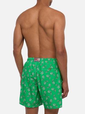 Costume da bagno da uomo con stampa paisley
