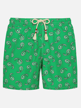 Costume da bagno da uomo con stampa paisley