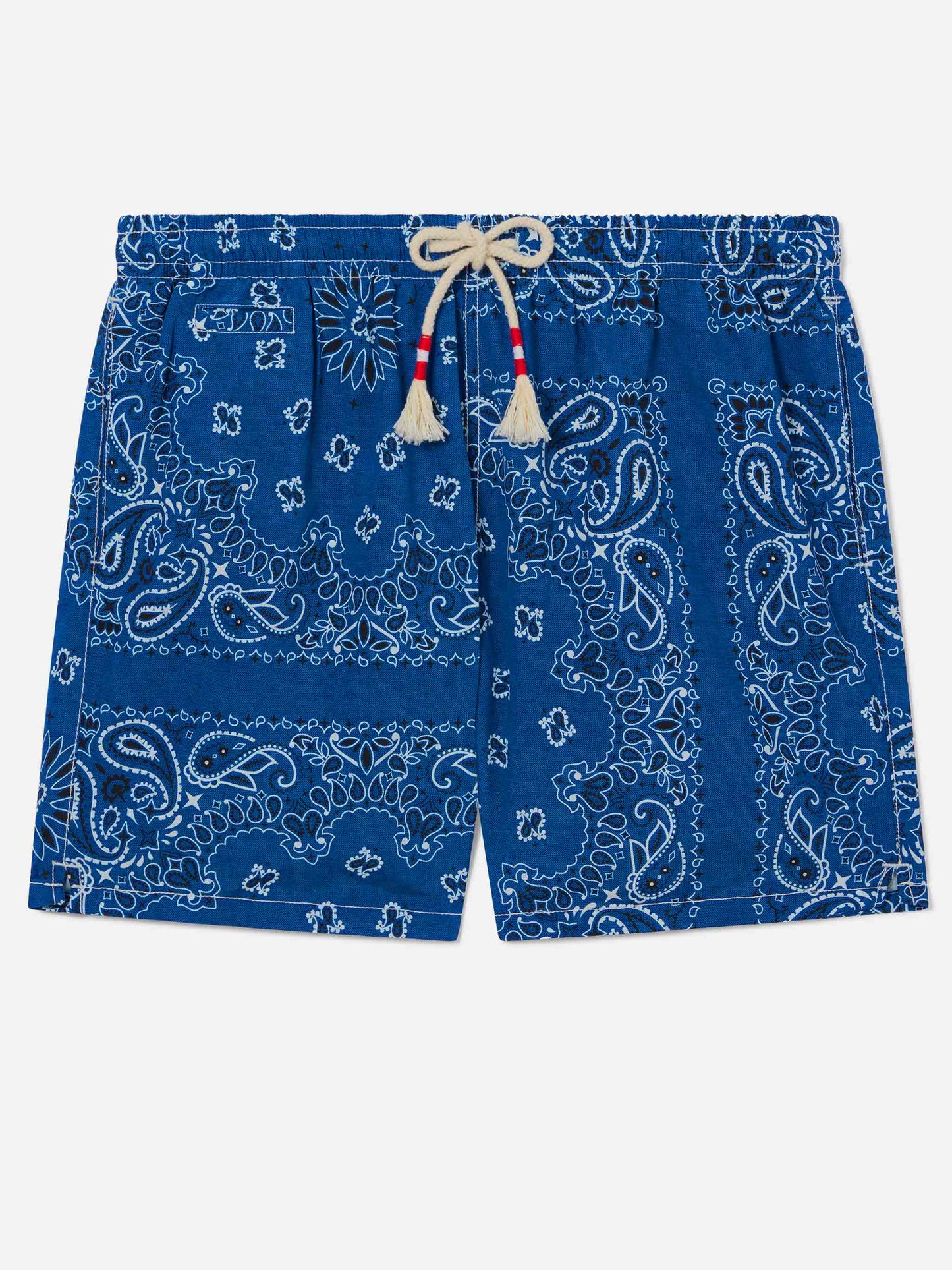 Short de bain Caprese avec imprimé bandana bleu marine 