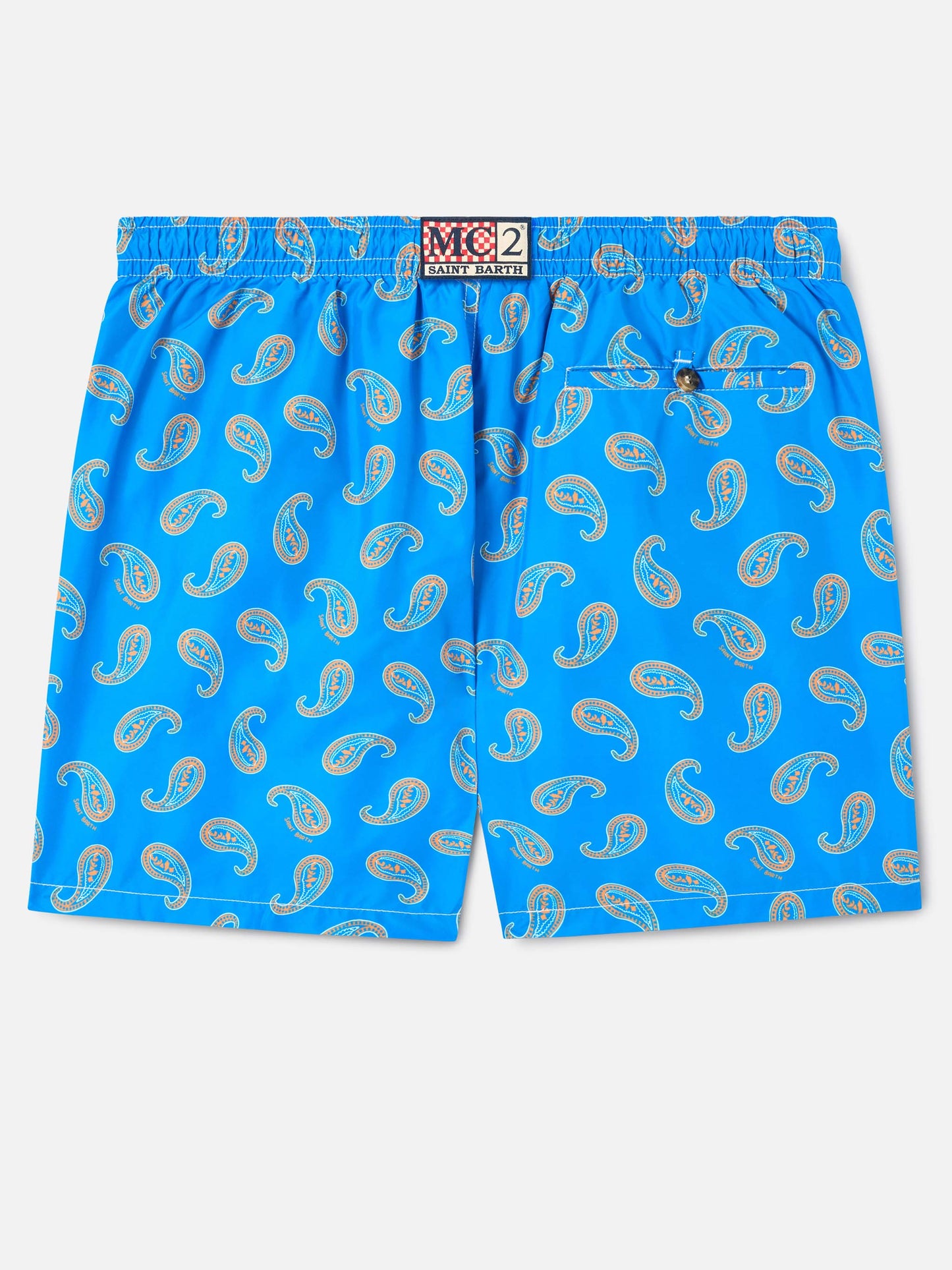 Costume mare Caprese stampa paisley bluette