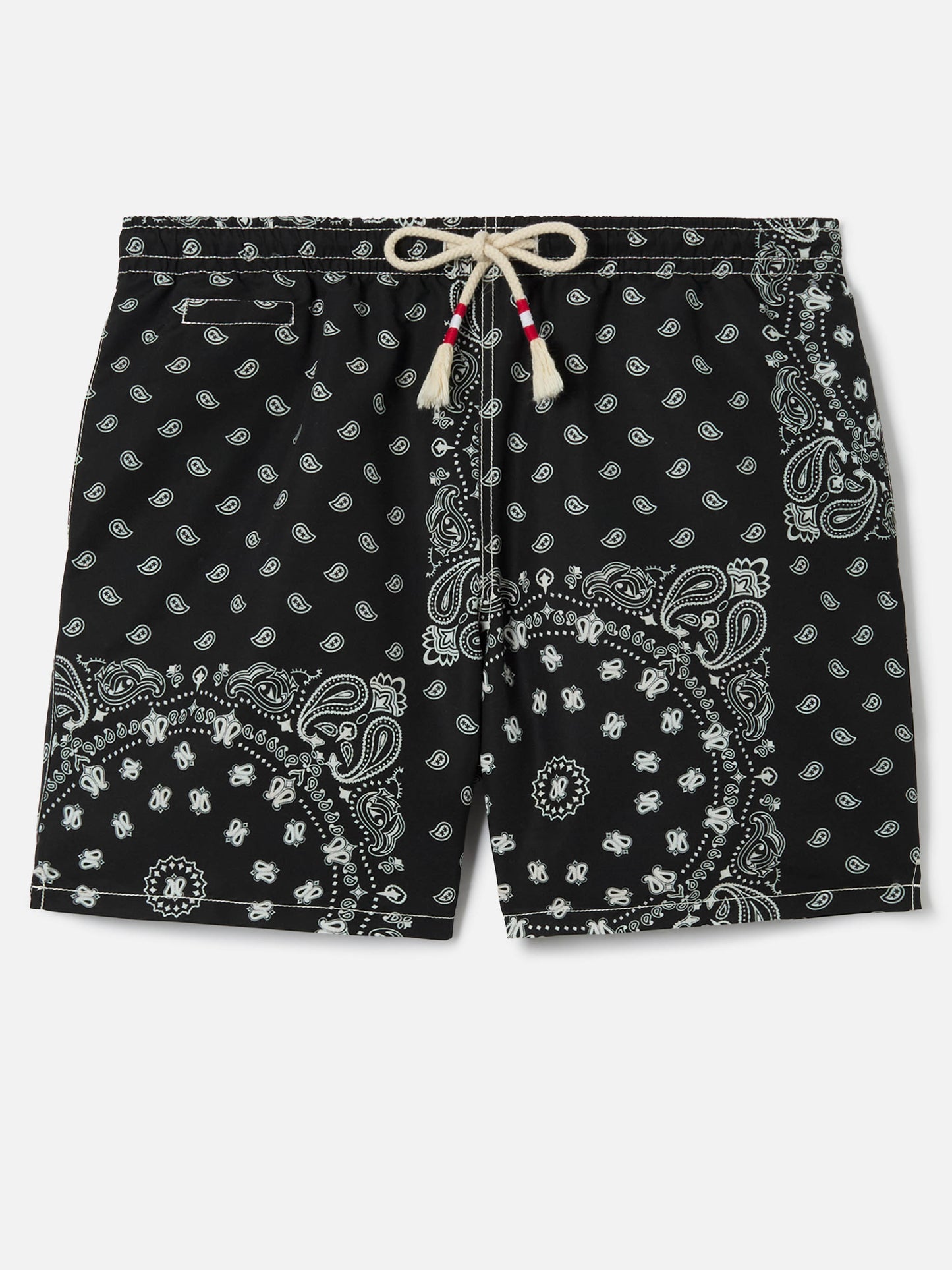 Short de bain Caprese avec imprimé bandana noir 