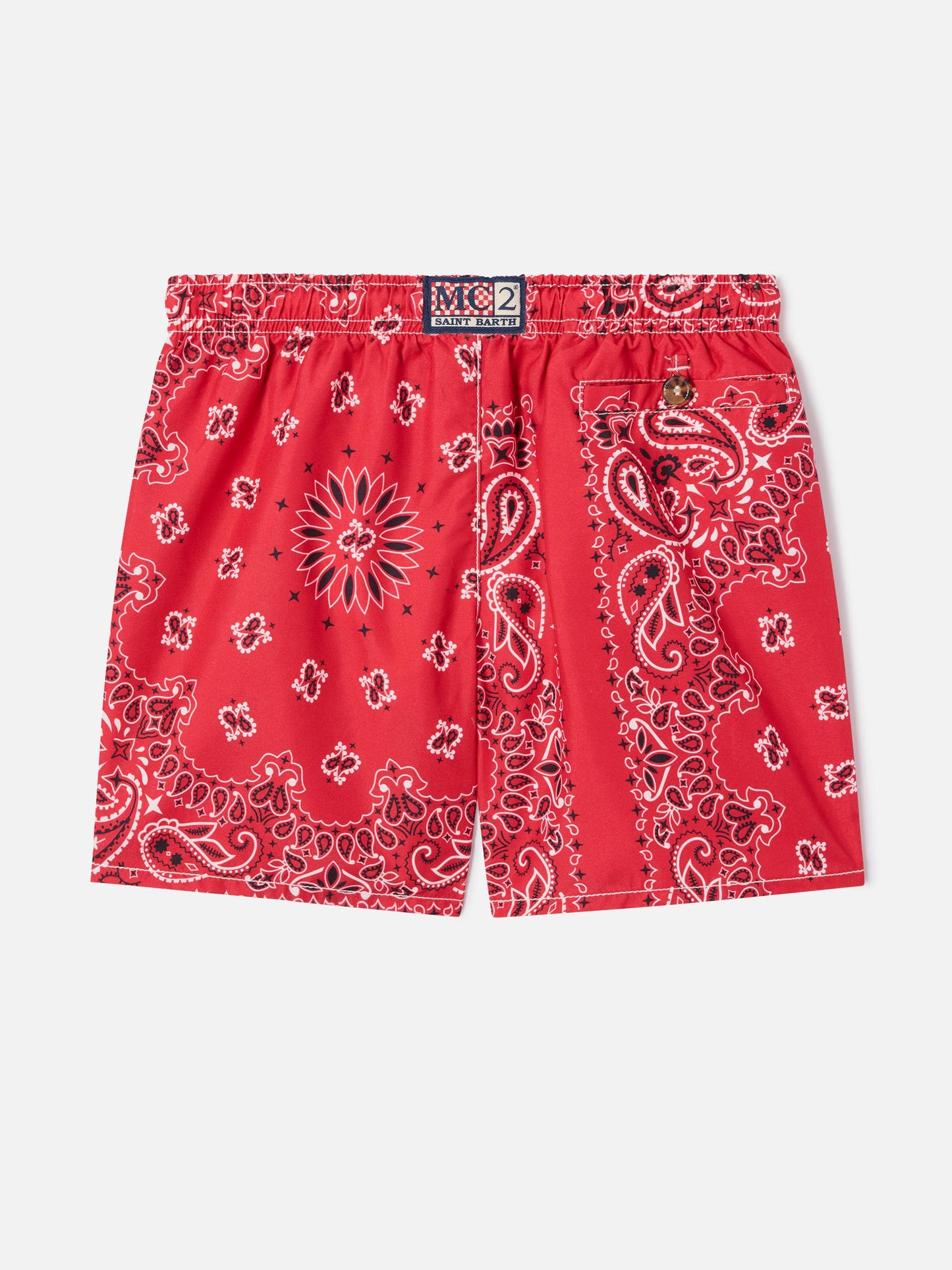 Badeshorts für Jungen mit Bandana-Print 