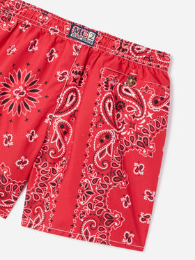 Badeshorts für Jungen mit Bandana-Print 