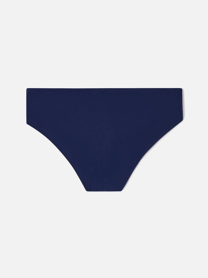 Cayo solid navy blueswim briefs