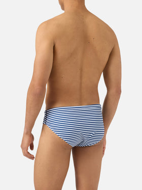 Cayo navy striped swim briefs