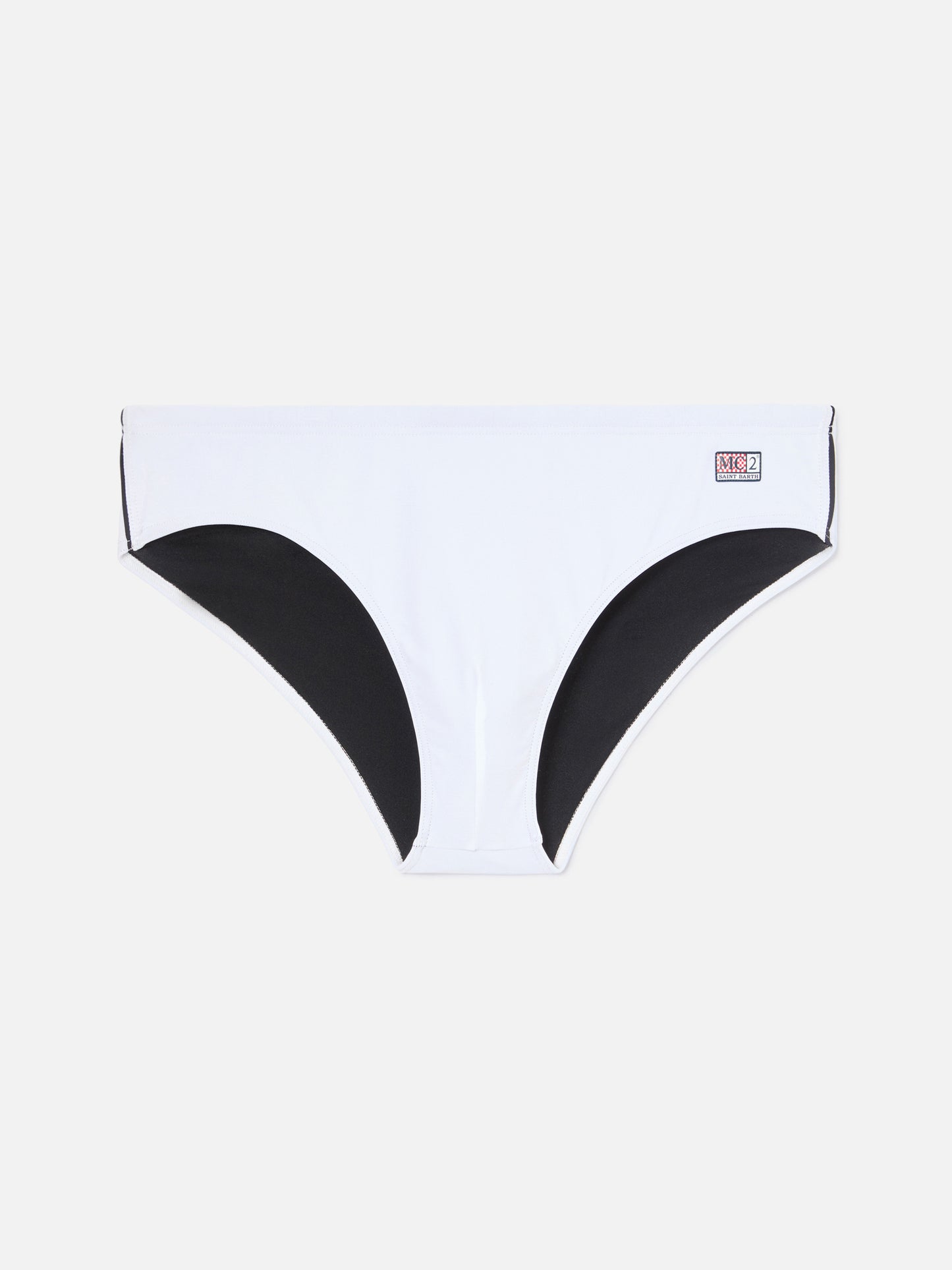 Cayo solid white swim briefs