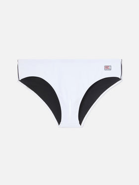 Cayo solid white swim briefs
