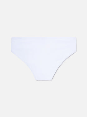 Cayo solid white swim briefs