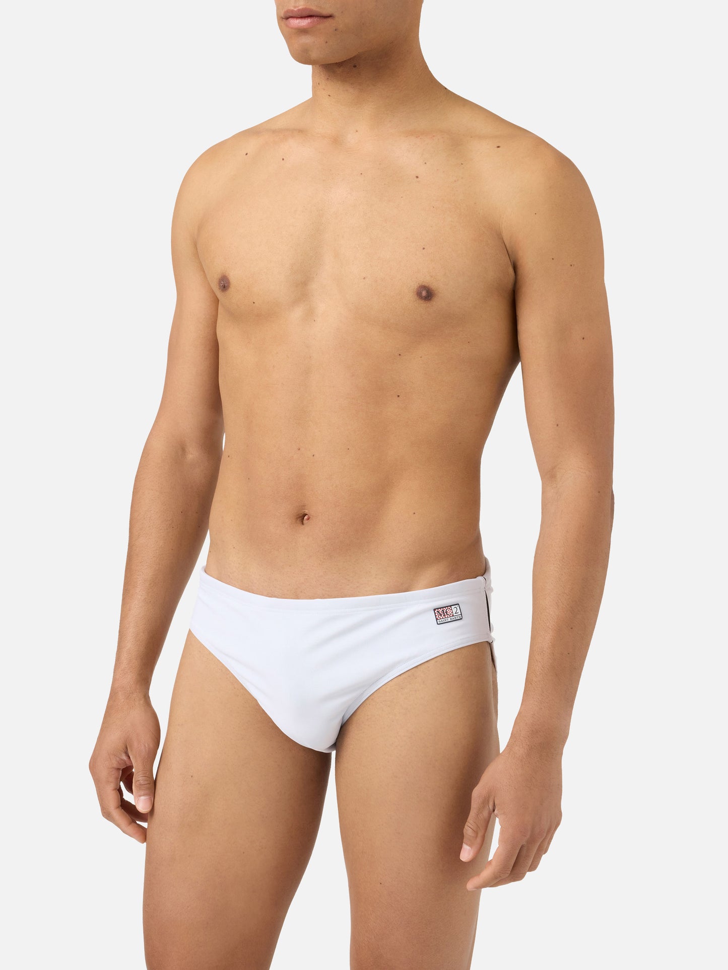 Cayo solid white swim briefs