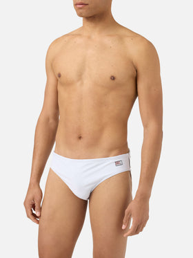 Cayo solid white swim briefs