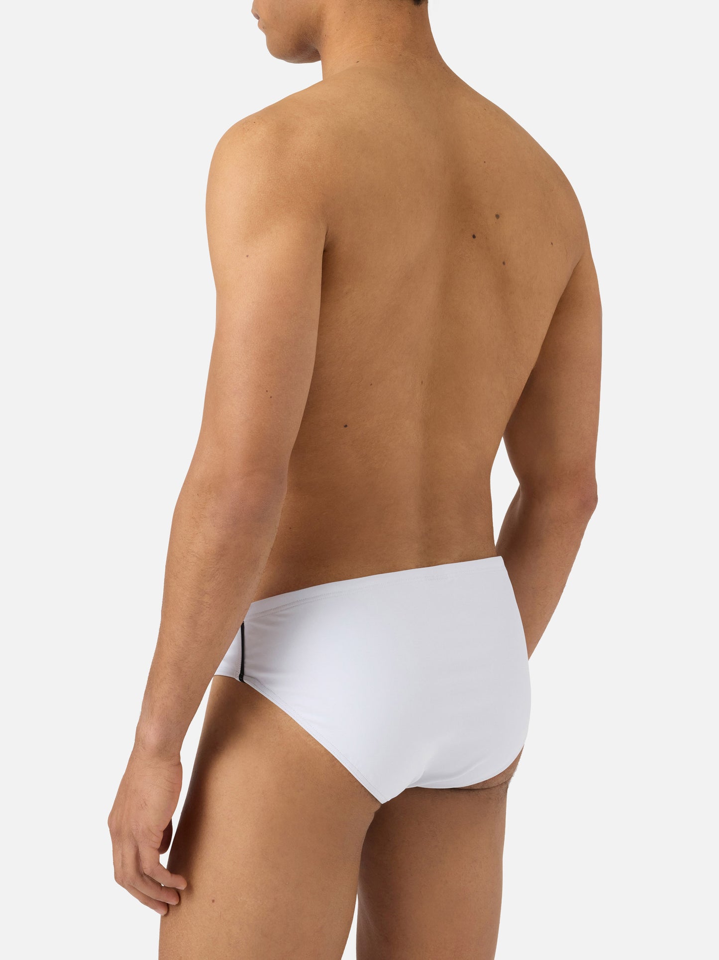 Cayo solid white swim briefs