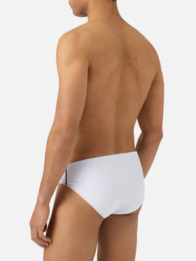 Cayo solid white swim briefs