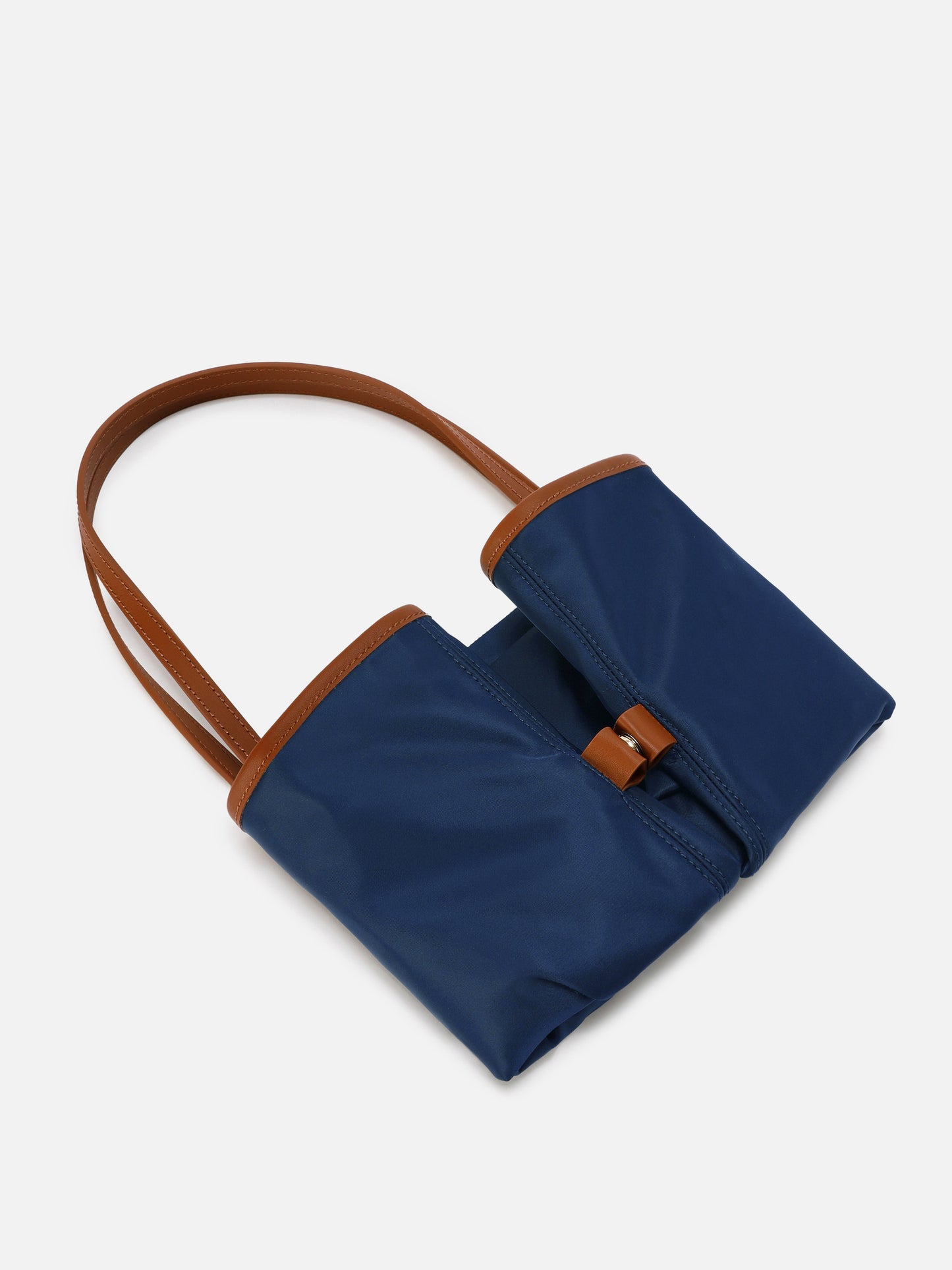 Navy blue City nylon large bag