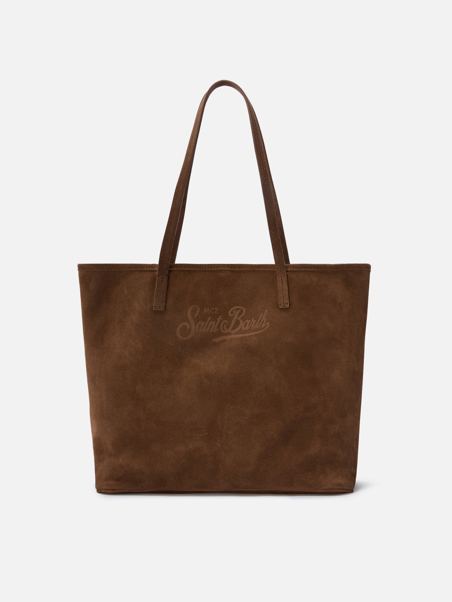Brown suede City regular bag
