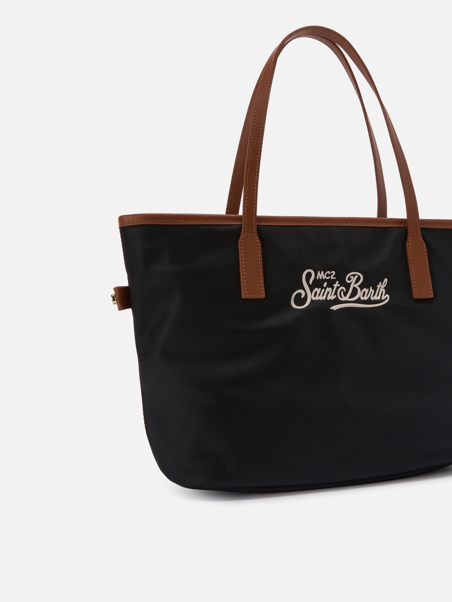 Borsa City medium in nylon nero