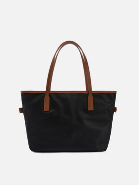 Borsa City medium in nylon nero