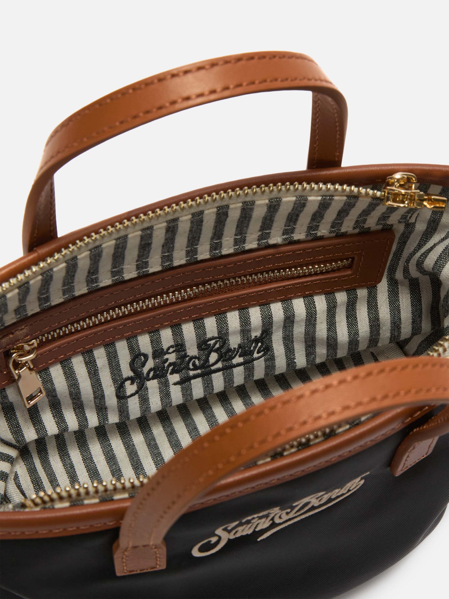 Borsa City mini in nylon nera