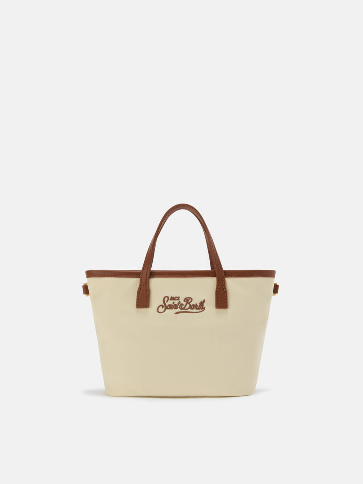 Borsa City mini in nylon bianca