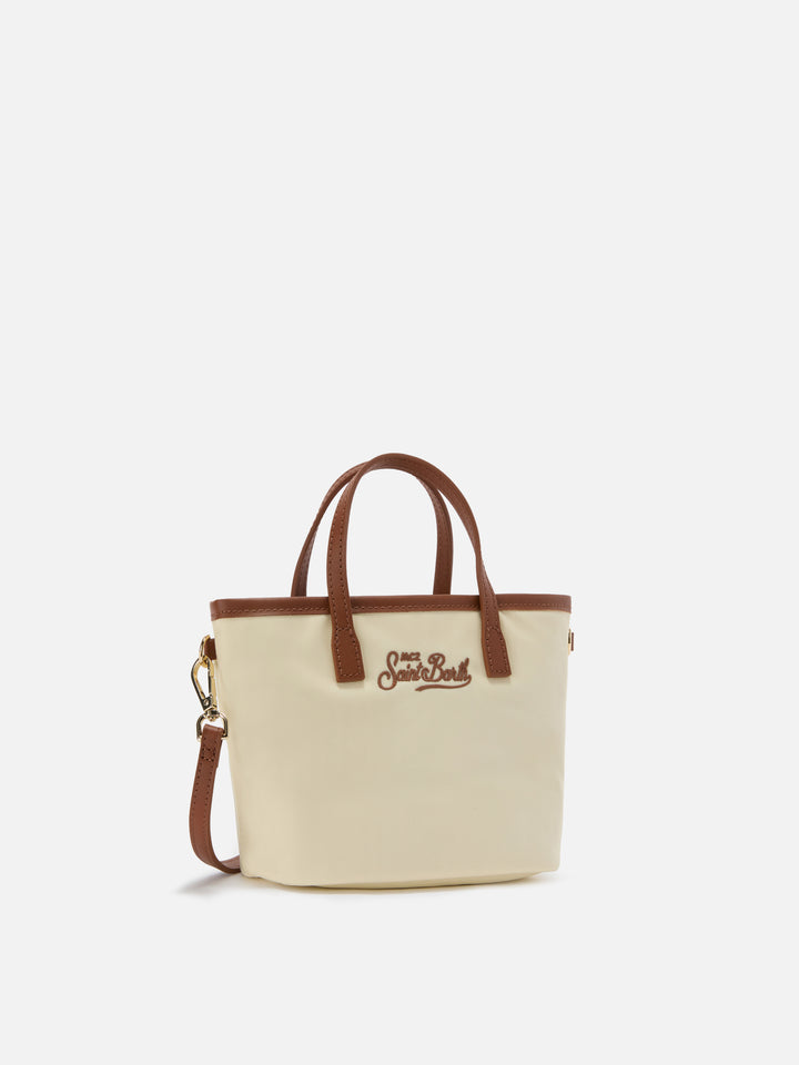 Borsa City mini in nylon bianca