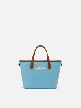 Light blue City mini nylon bag