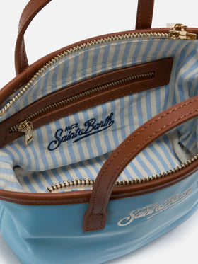 Light blue City mini nylon bag