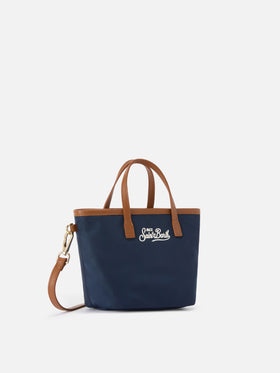 Navy blue City mini nylon bag