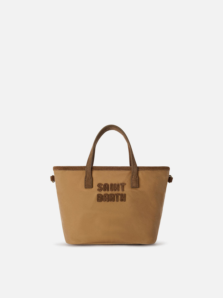 Mini sac City Nut enduit avec broderie logo 