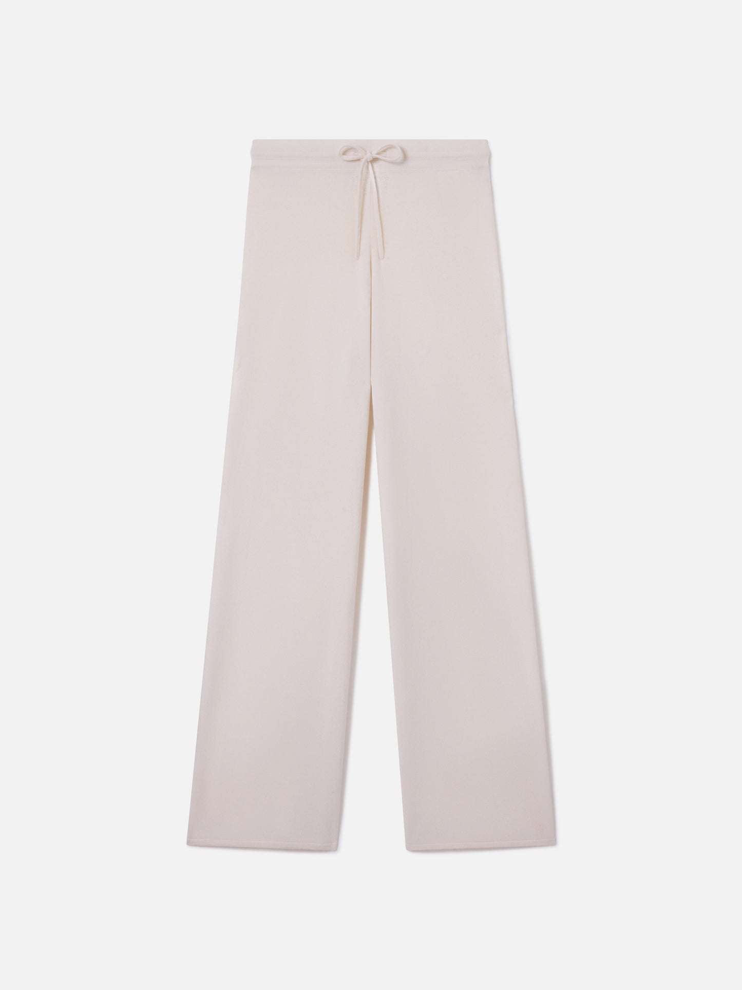 Cambon Kaschmir-Hose mit weitem Bein in Off-White 