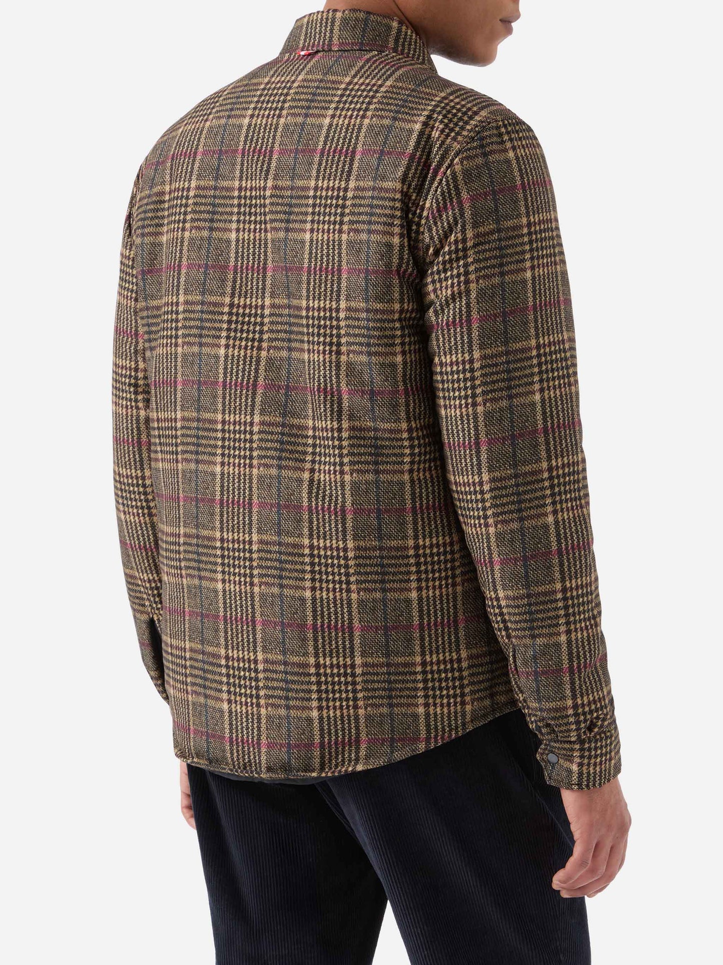 Overshirt Chalet aus technischem Stoff mit Prince of Wales-Print