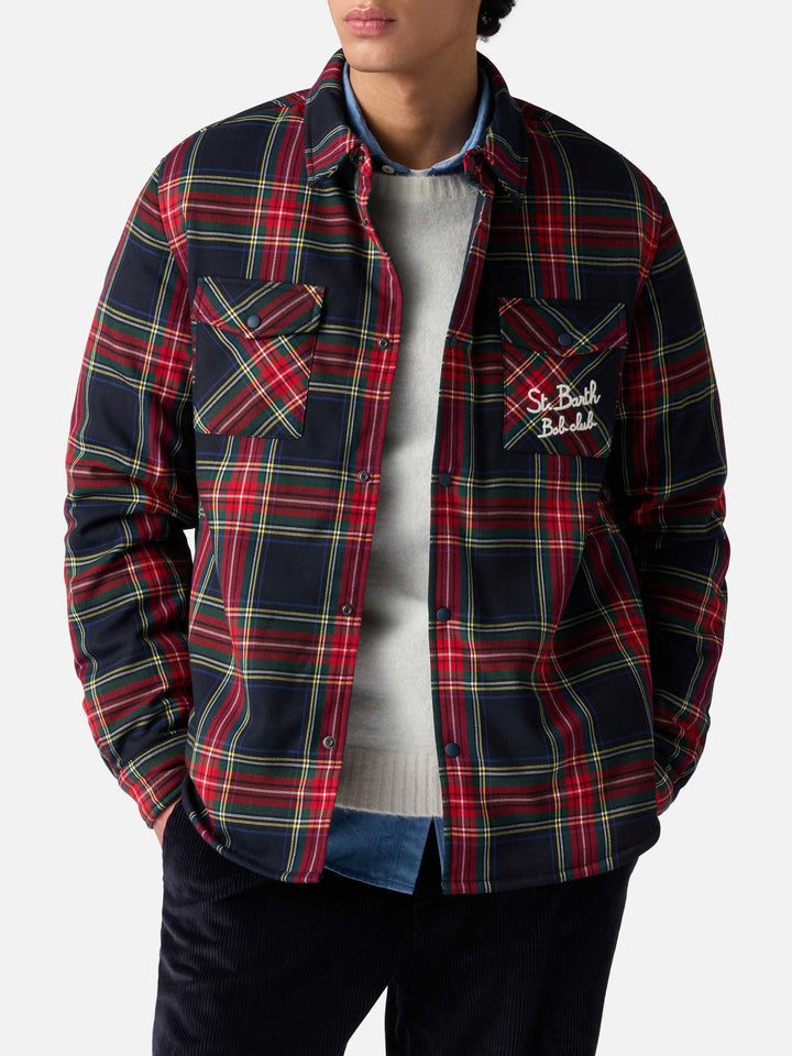 Overshirt Chalet with pocket and St. Barth Bob Club embroidery