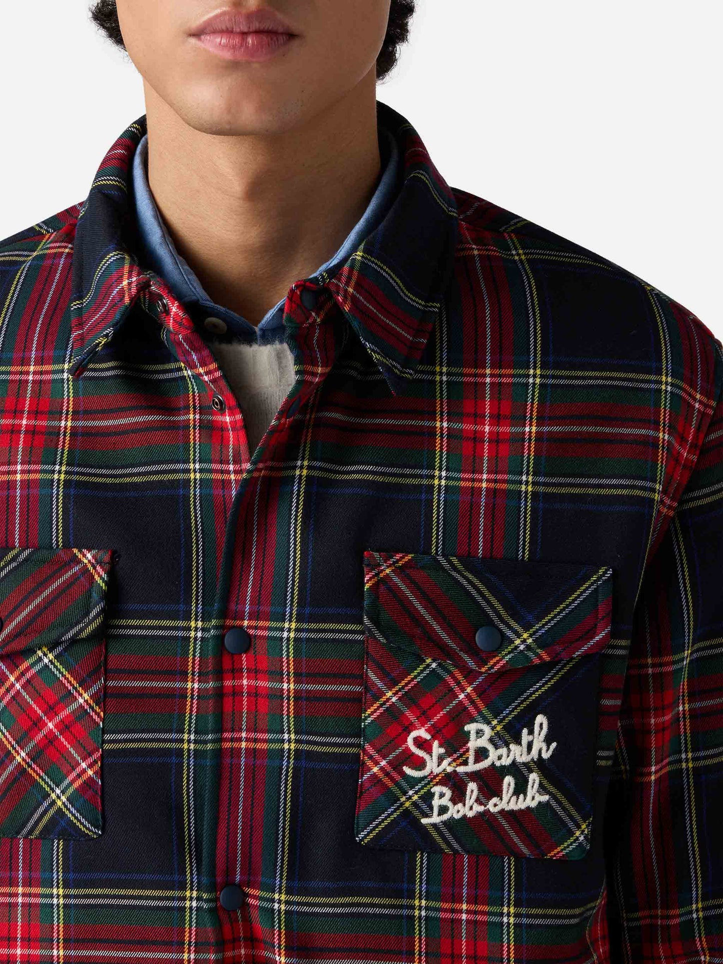 Overshirt Chalet mit Tasche und St. Barth Bob Club Stickerei