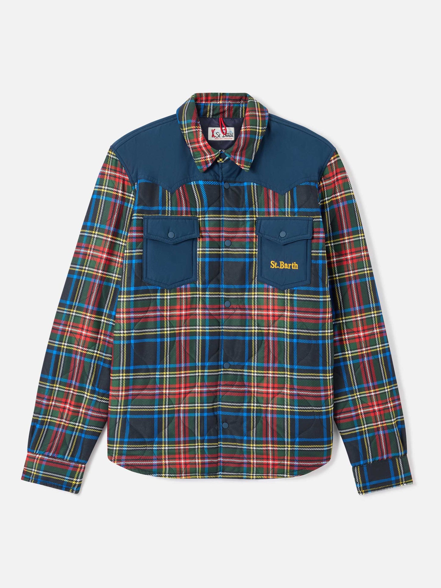 Overshirt imbottita Chalet fantasia tartan