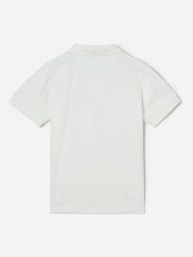 Polo Charles Jr in piquet bianco